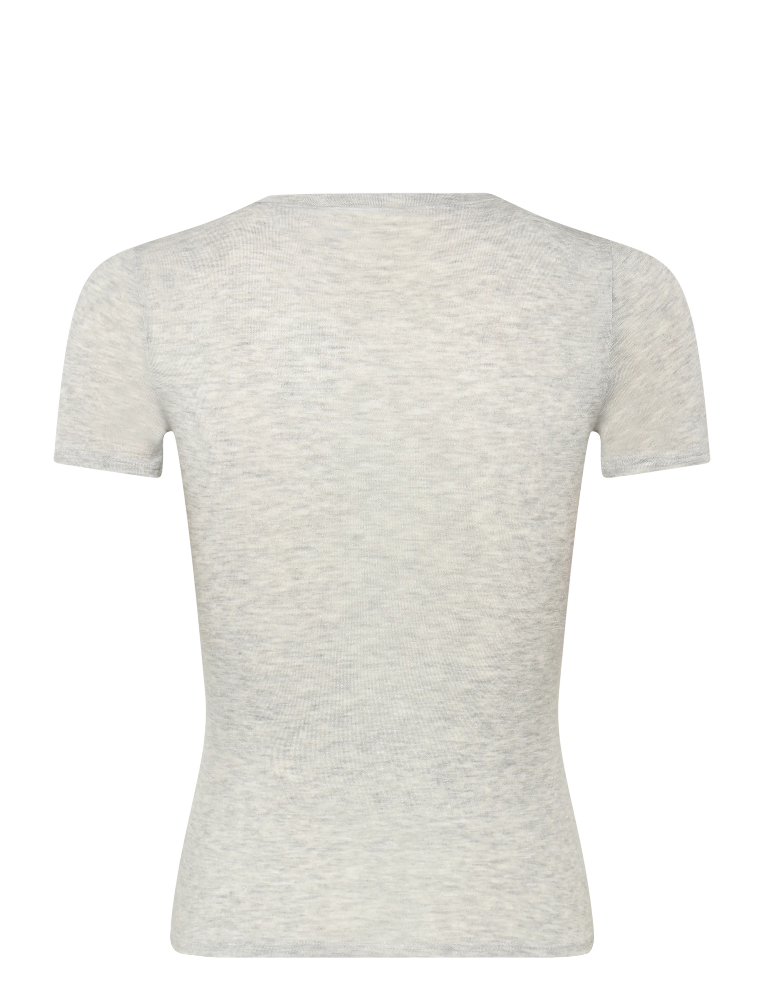 Weekday - Henley Short-sleeved Top - grey melange - 1