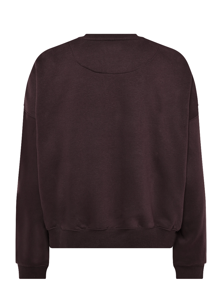 Weekday - Lotte Standard Sweatshirt - mode trends - dark plum - 1
