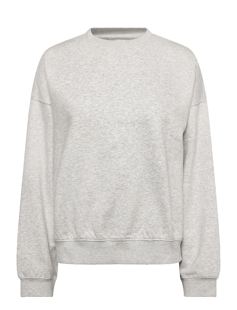 Weekday - Lotte Standard Sweatshirt - moetrendid - grey melange - 0