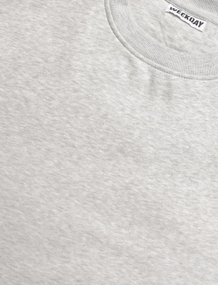 Weekday - Lotte Standard Sweatshirt - moetrendid - grey melange - 2