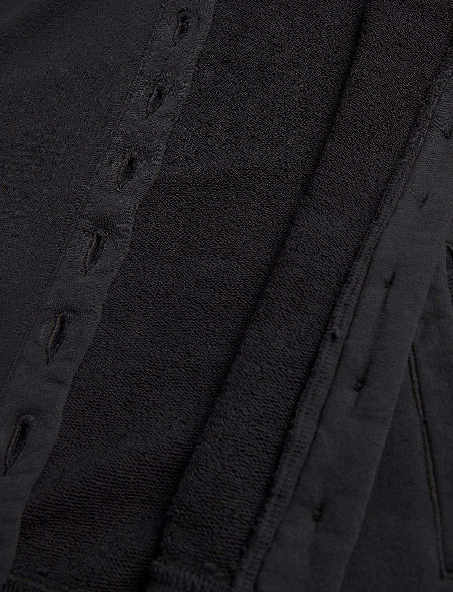 Weekday - Jersey button up jacket - tunna jackor - black - 4