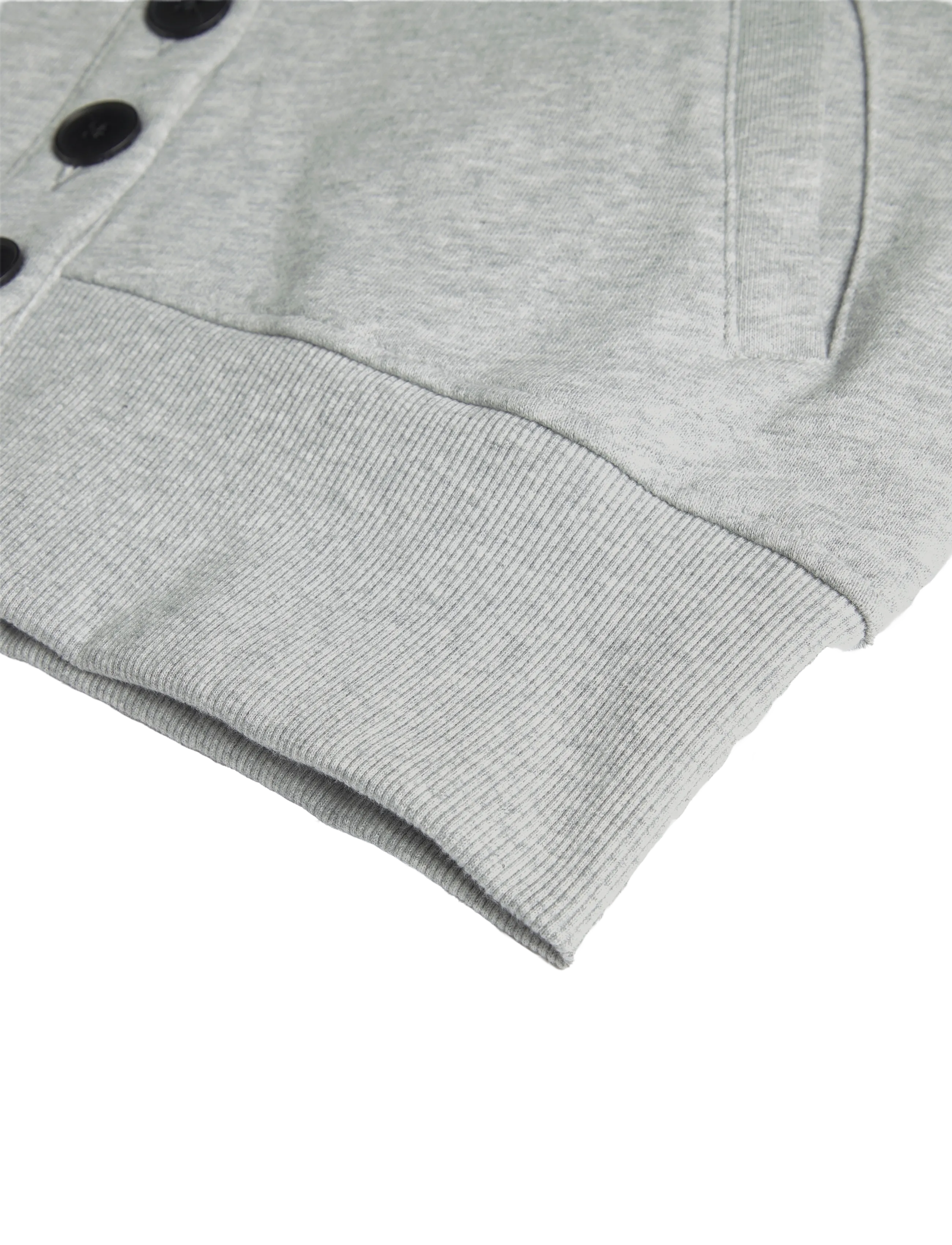 Weekday - Jersey button up jacket - leichte jacken - grey melange - 3