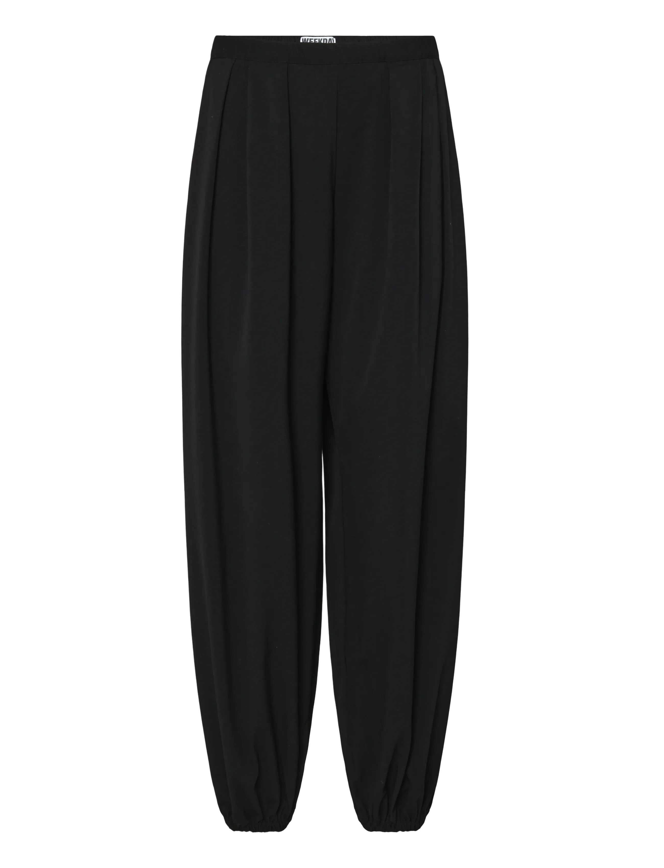 Weekday - Suiting Balloon Trousers - barrel-bukser - black - 1