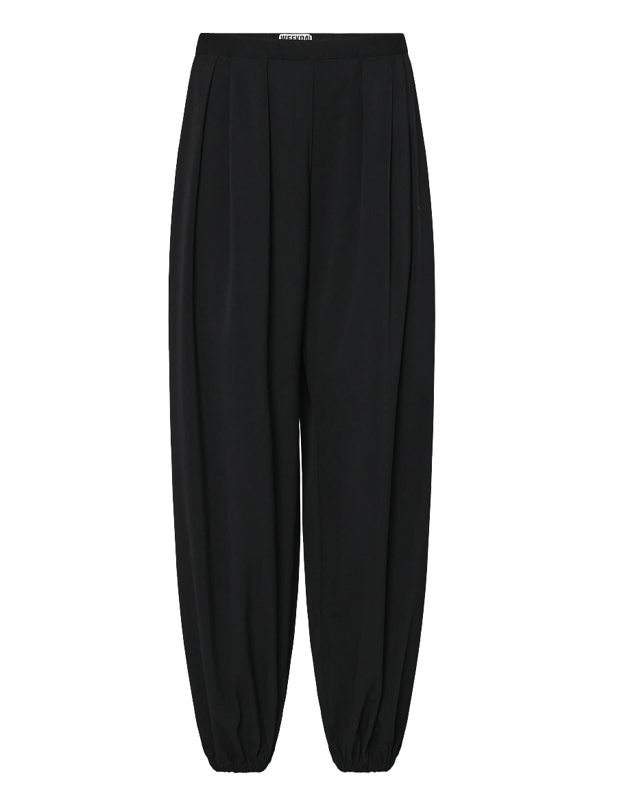 Weekday - Suiting Balloon Trousers - barrel-bukser - black - 1