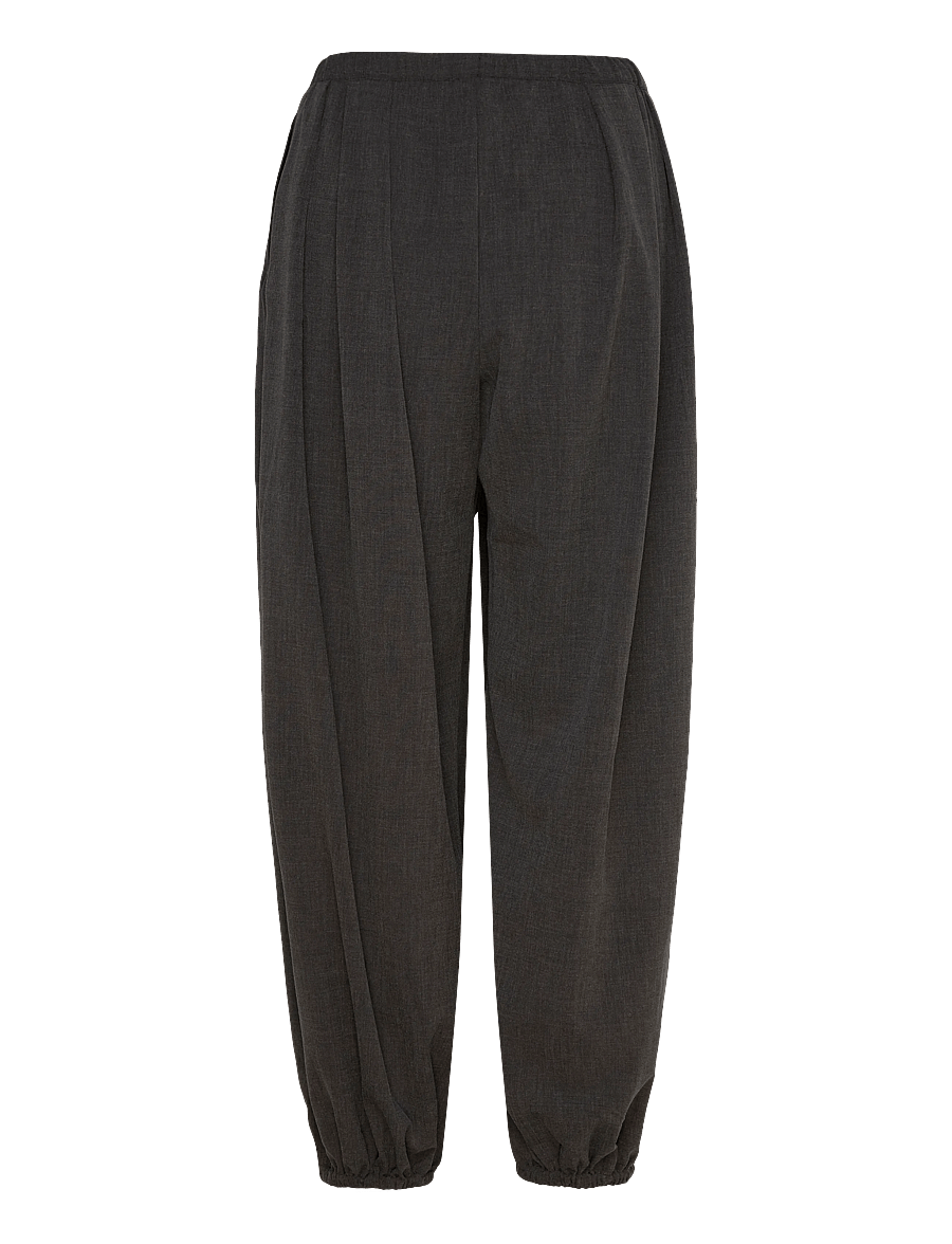 Weekday - Suiting Balloon Trousers - hosen mit geradem bein - grey melange dark - 1