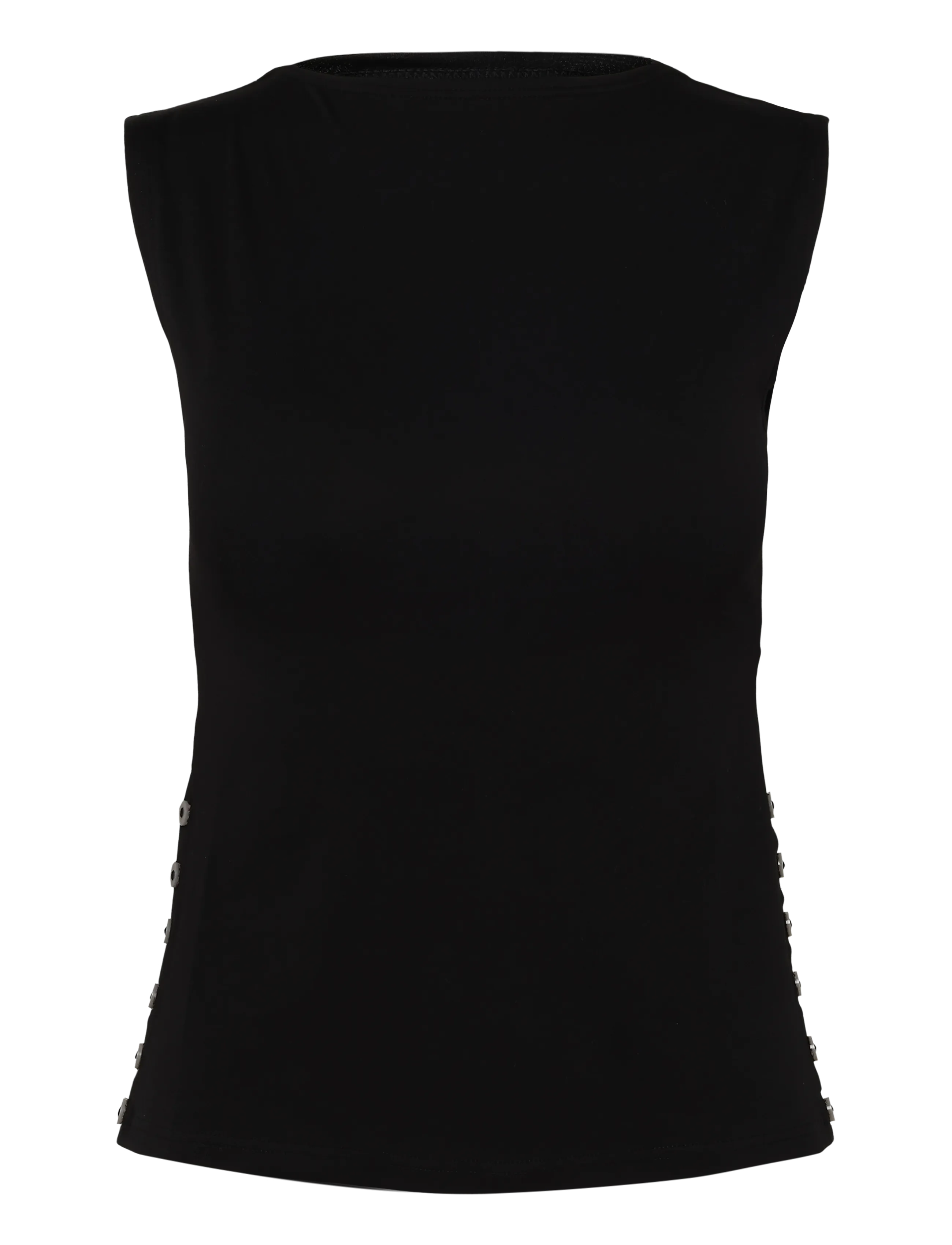 Weekday Elodie Button Tank - Kleidung - BLACK / black