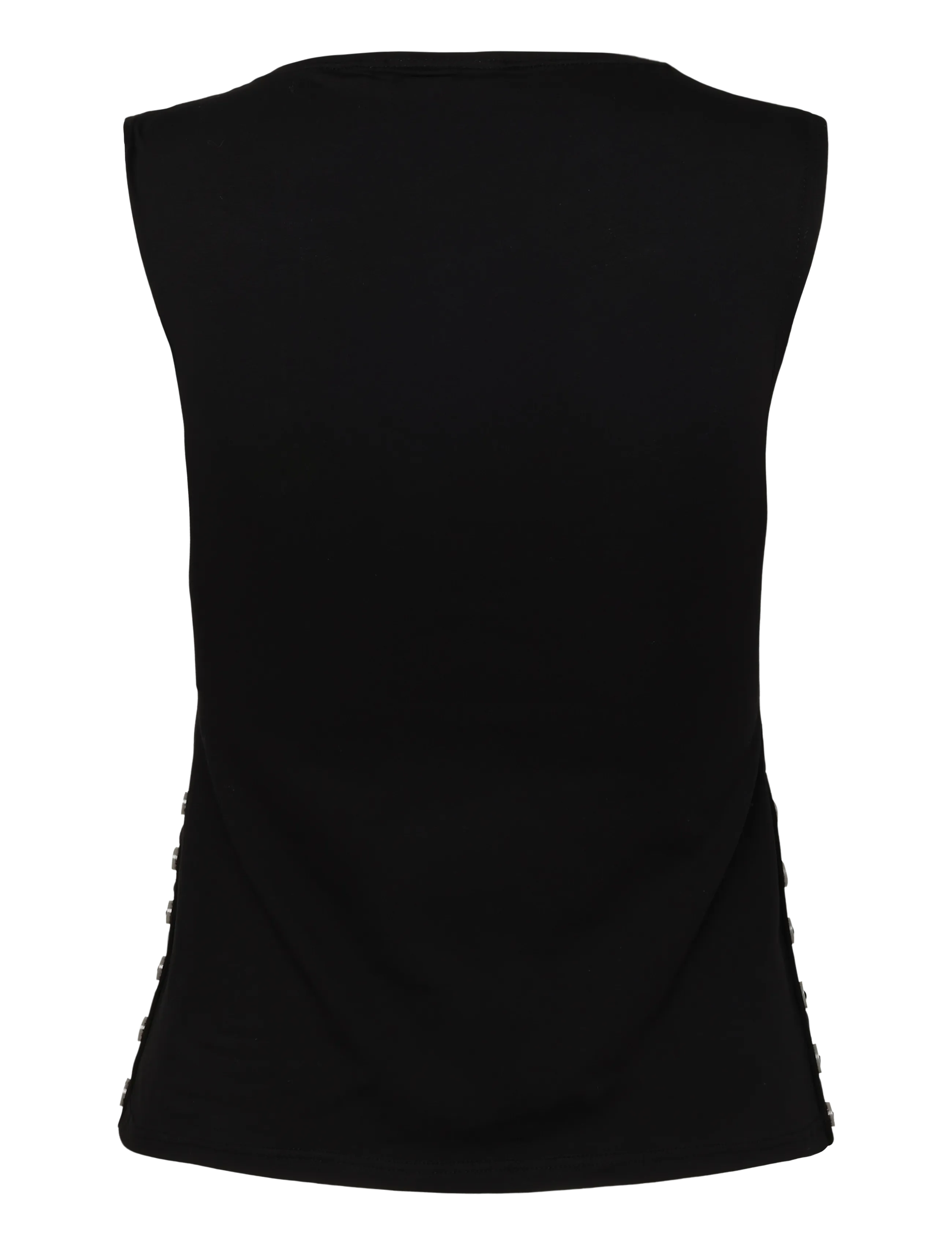 Weekday - Elodie Button Tank - black - 1