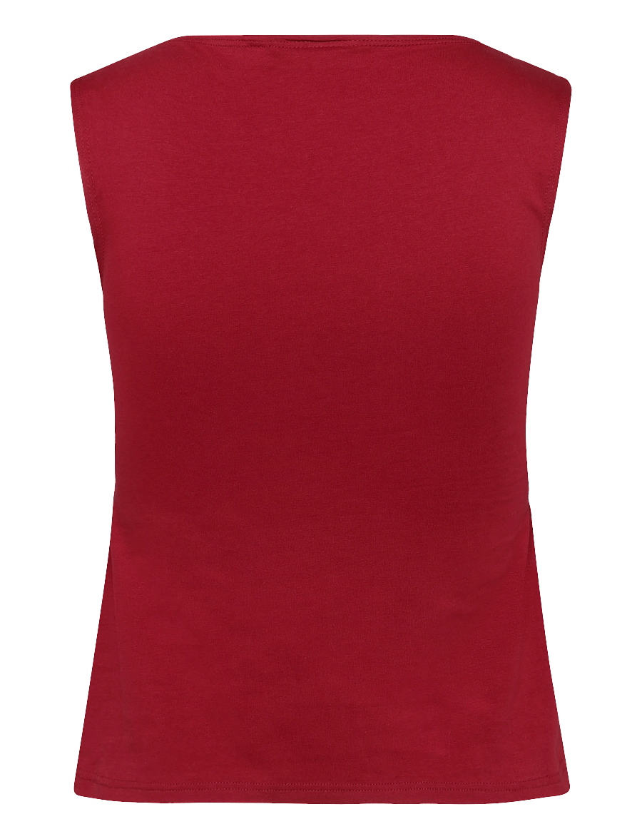 Weekday - Elodie Button Tank - tanktops - cherry red - 1