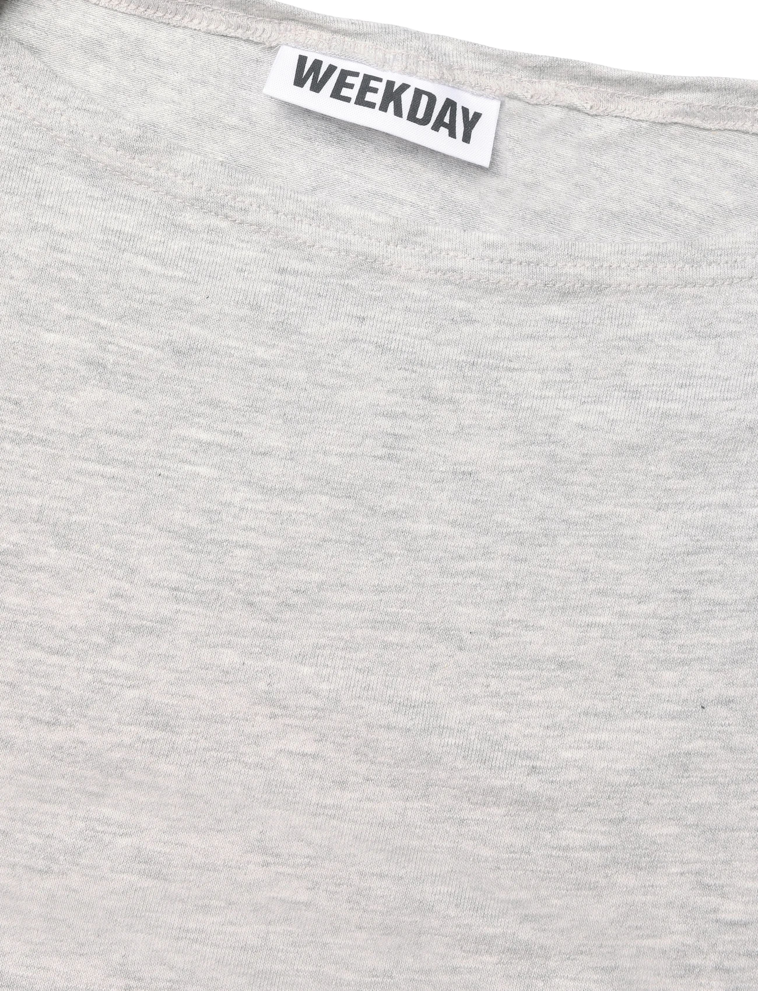 Weekday - Elodie Button Tank - tanktops - grey melange - 2