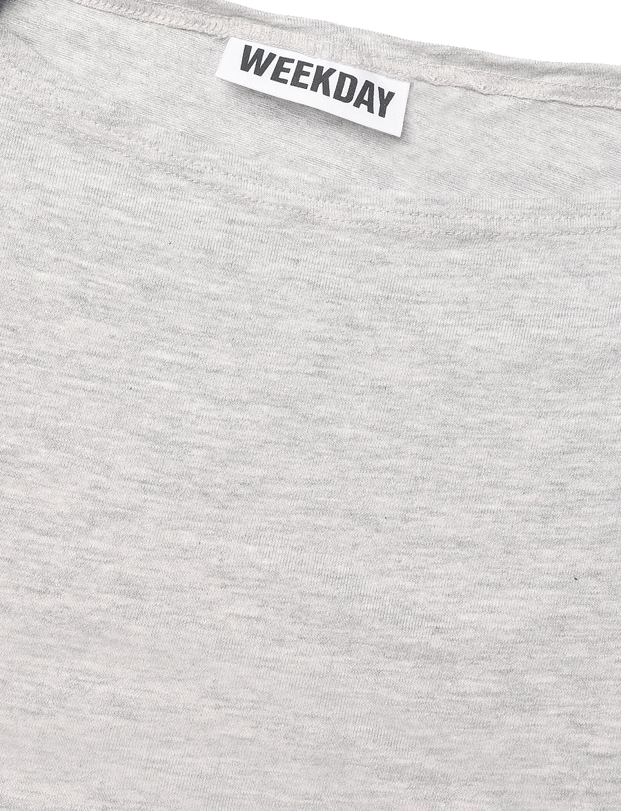 Weekday - Elodie Button Tank - tanktops - grey melange - 2
