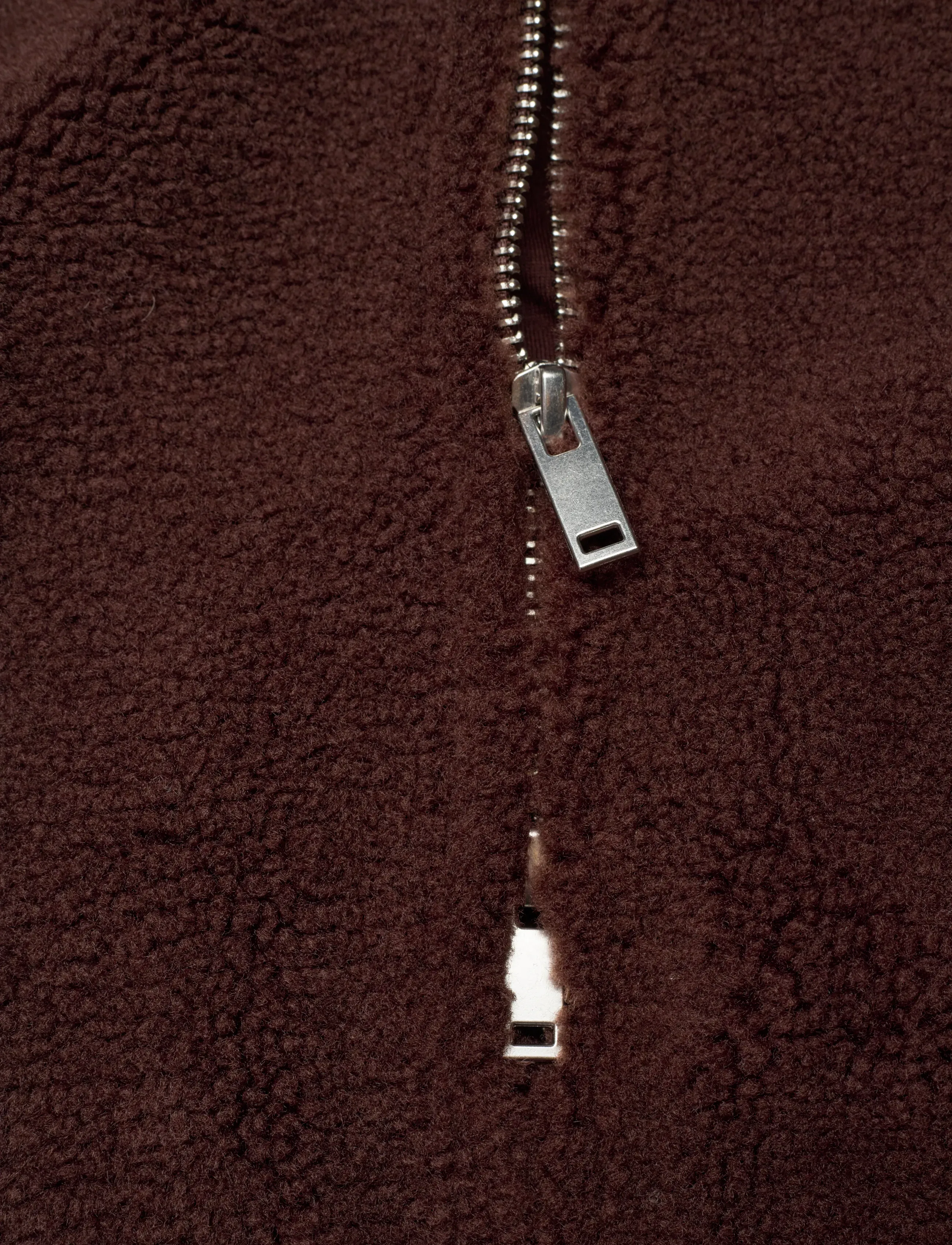 Weekday - Wren HIgh Neck Fleece - fleeces & midlayers - brown dark - 4