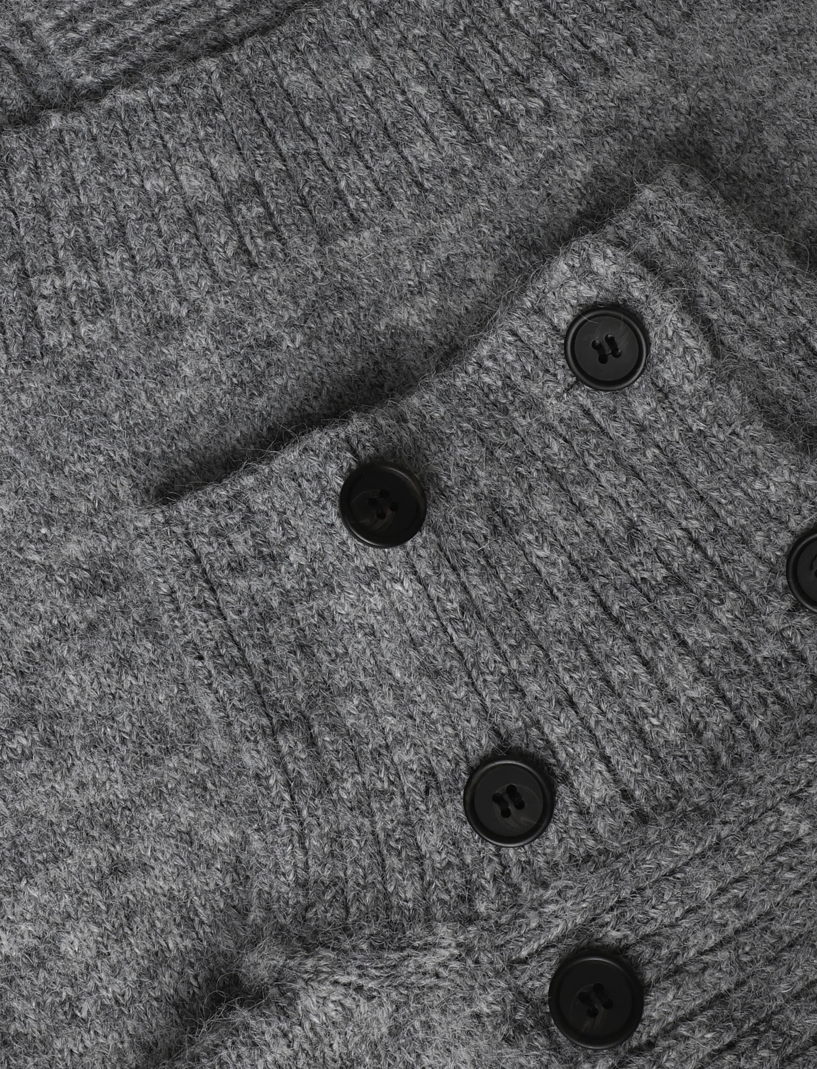 Weekday - Lucille Buttoned Cardigan - grey melange - 2