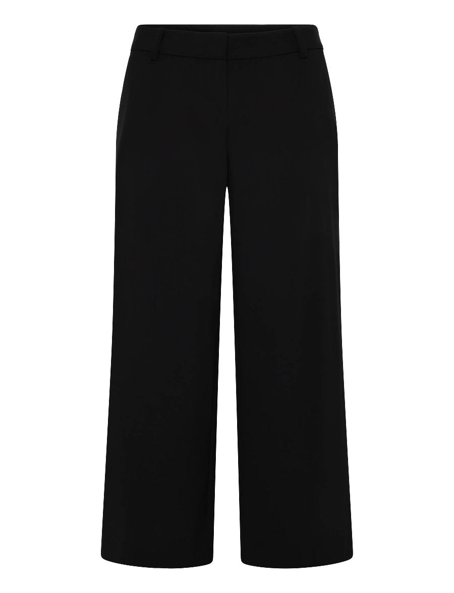 Weekday - Alba Cropped Suiting Trousers - anzugshosen - black - 0