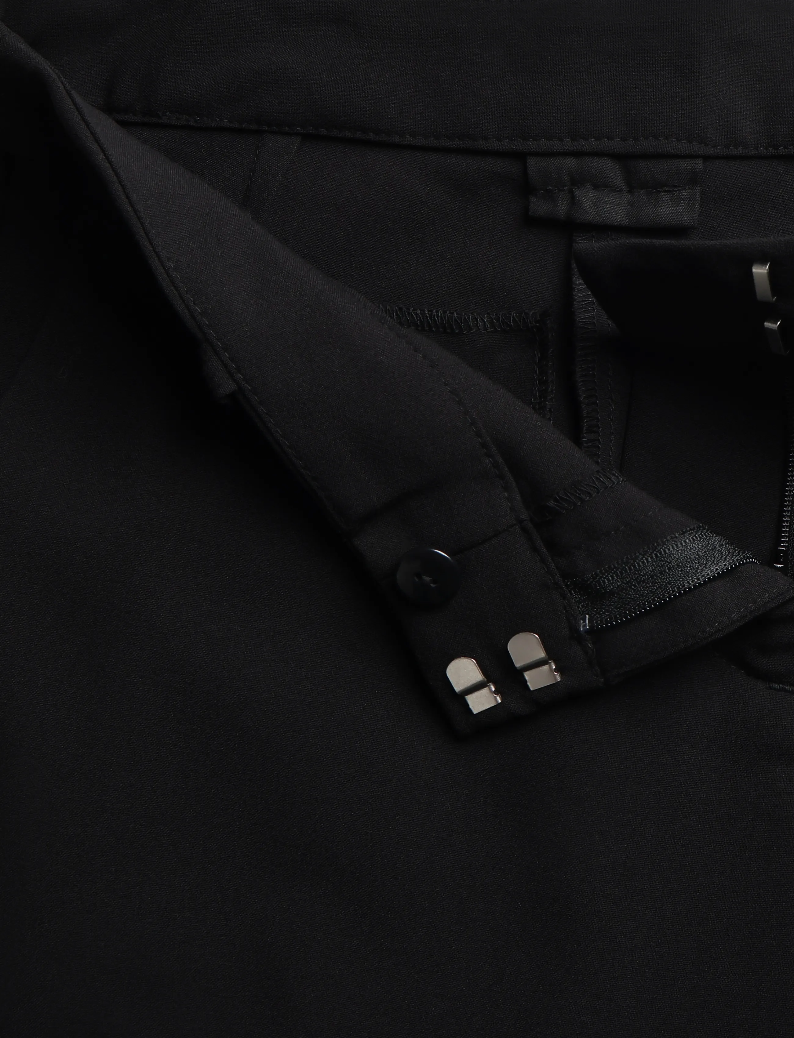 Weekday - Cropped Suiting Trousers - habitbukser - black - 3