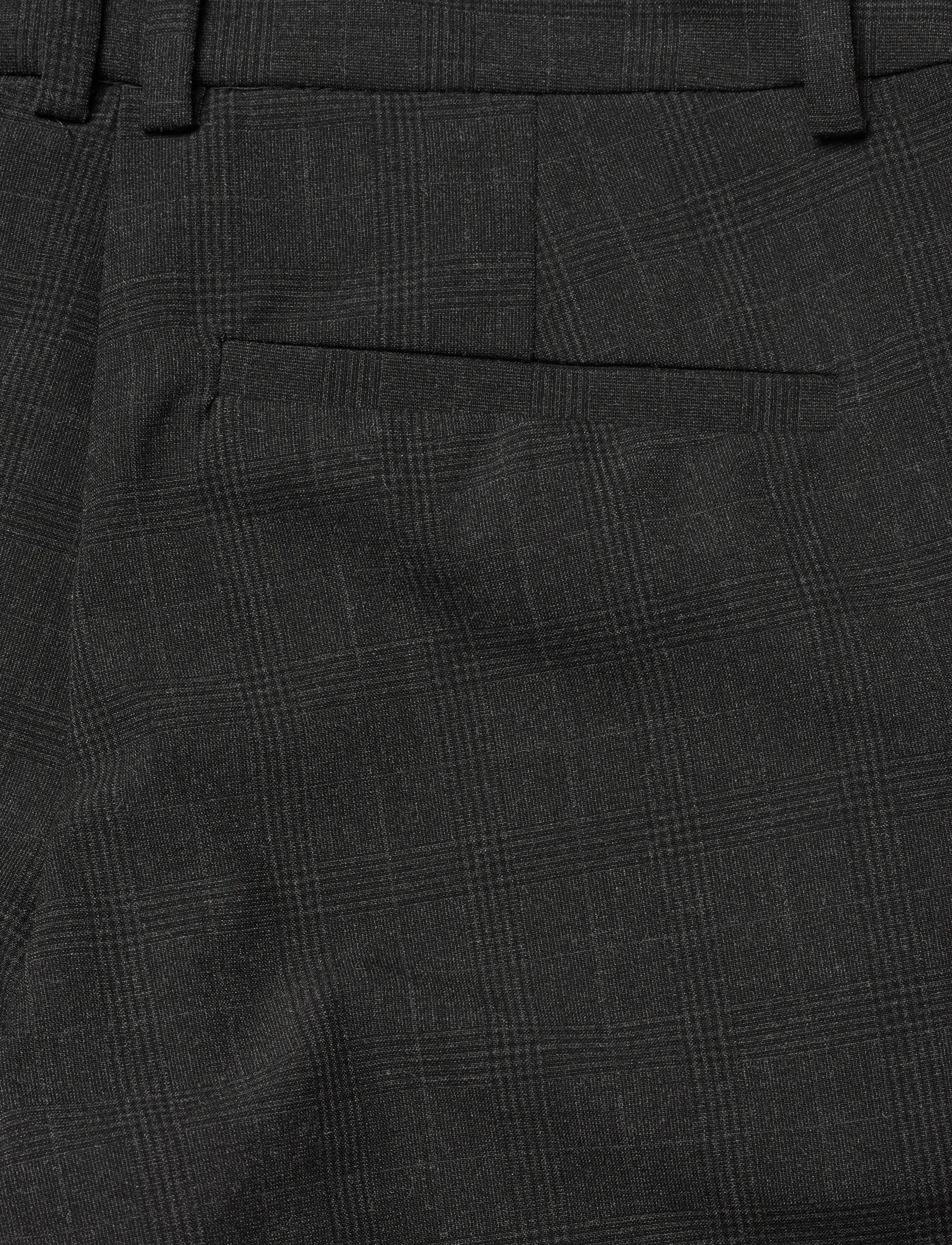 Weekday - Alba Cropped Suiting Trousers - anzugshosen - grey melange check - 4