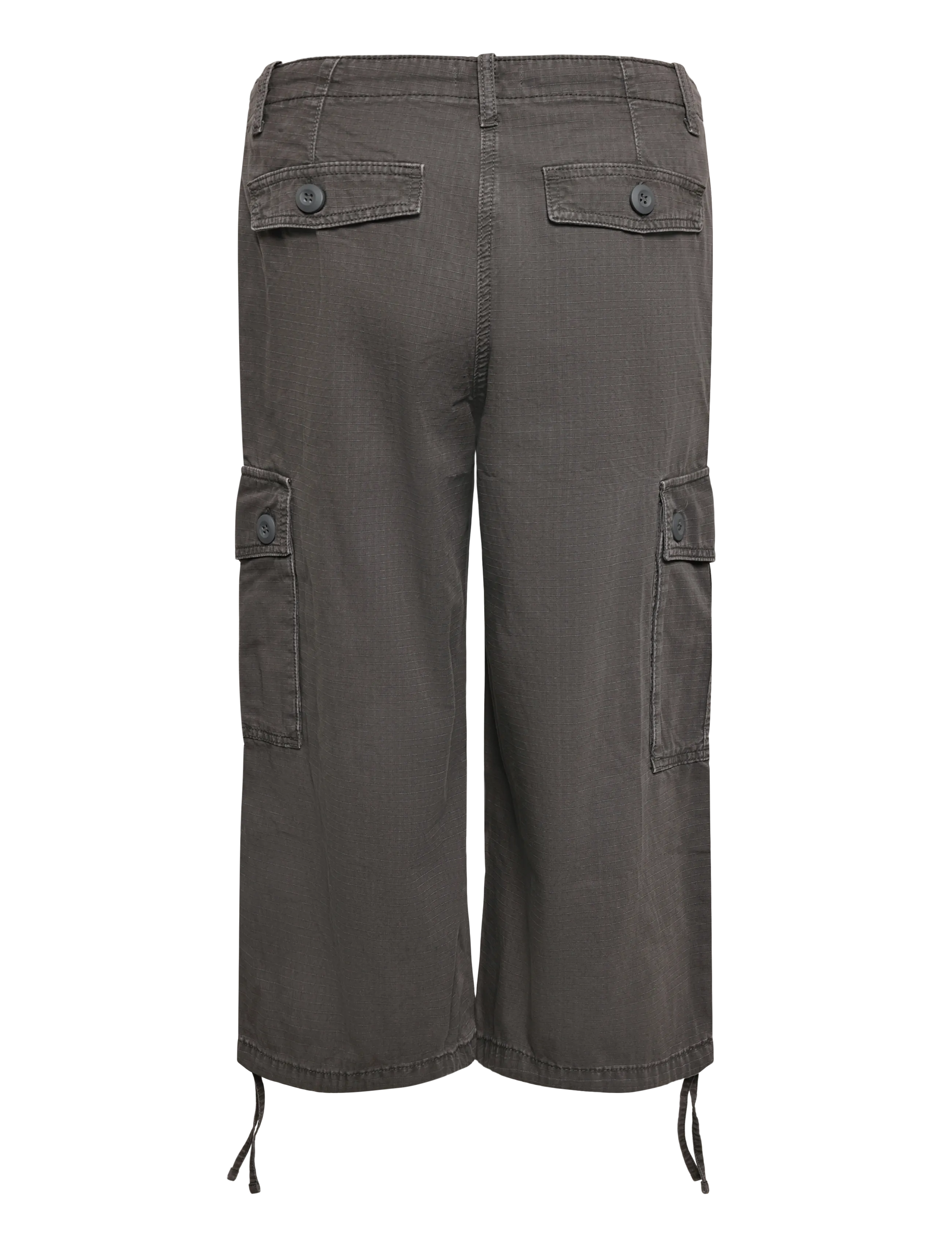 Weekday - Low-Rise Cropped Cargo Trousers - cargobukser - grey - 2