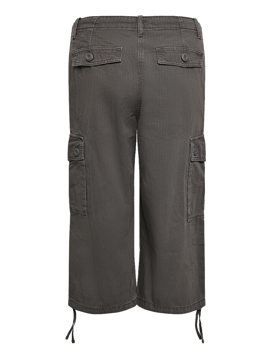 Weekday - Low-Rise Cropped Cargo Trousers - cargobukser - grey - 2