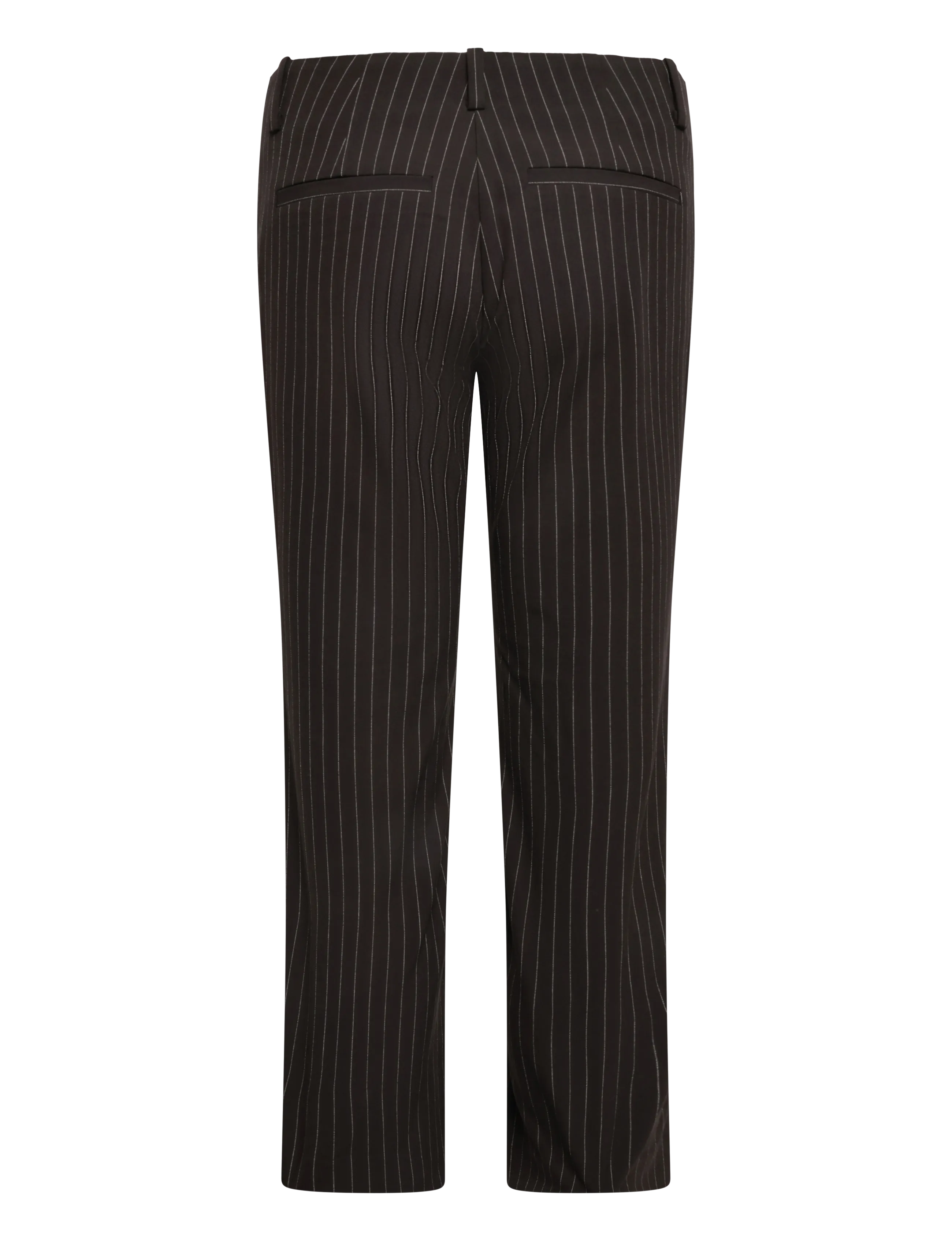Weekday - Mei Cropped Trousers - capri bukser - brown pinstripe - 2