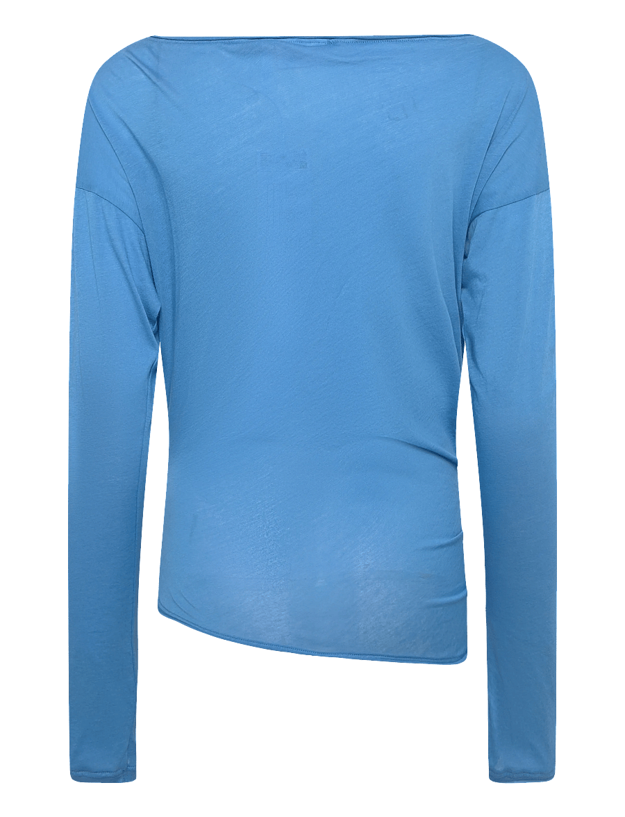 Weekday - Emma Off Shoulder LS - langärmlige tops - aqua blue - 1