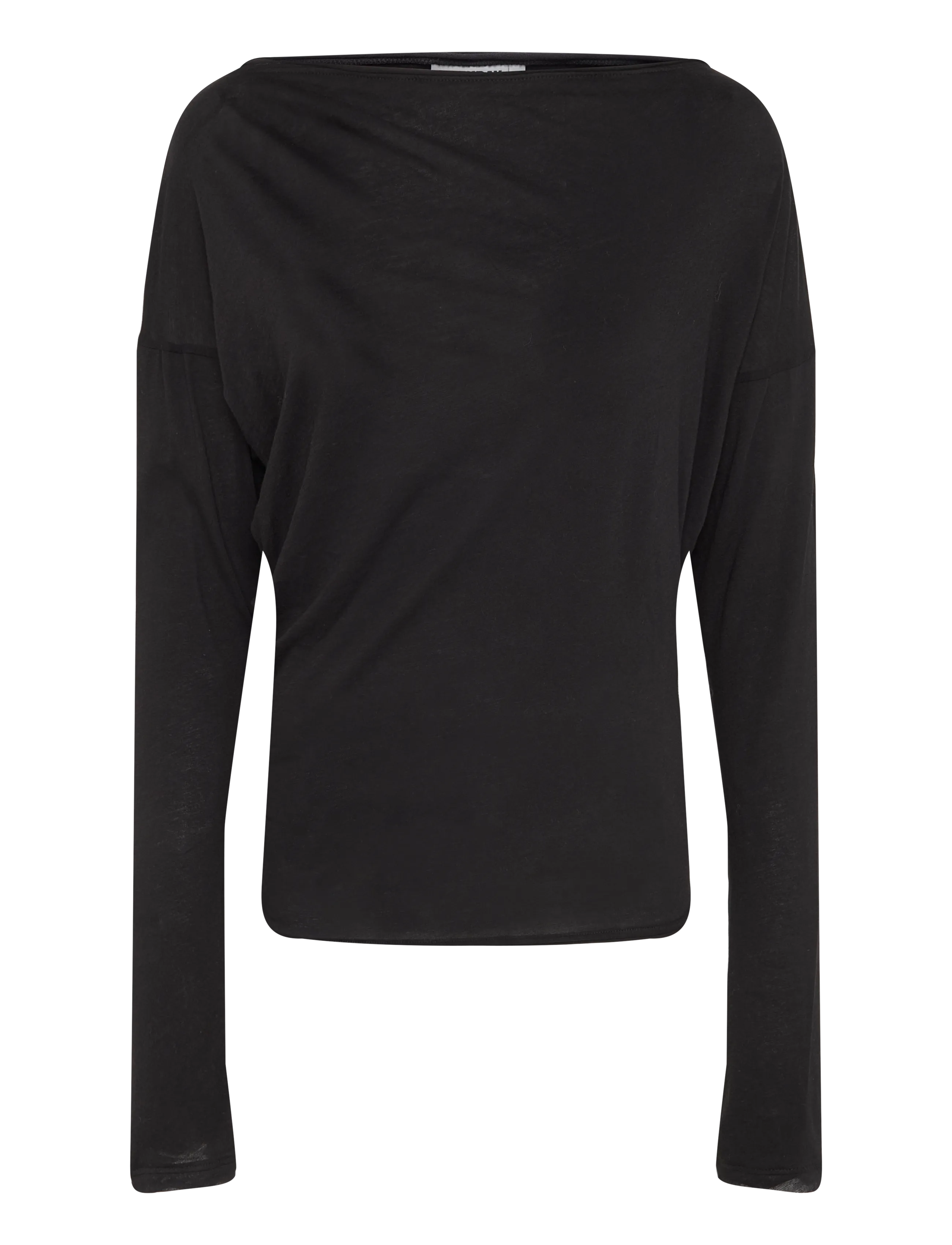 Weekday Off Shoulder Long-Sleeve Top, Kvinder, Off Shoulder Langærmet Top, Sort, Str: S