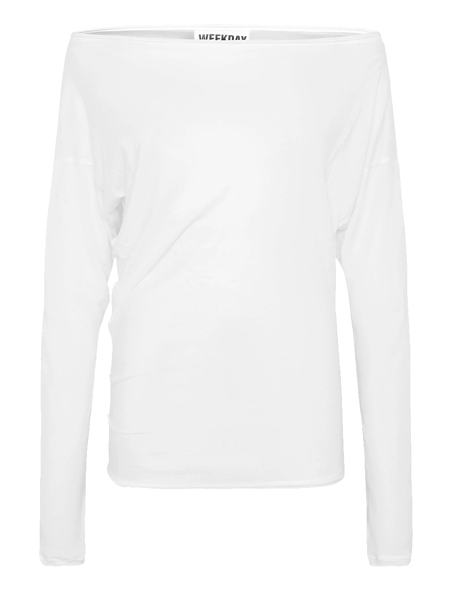 Weekday - Off Shoulder long-sleeve top - pikkade varrukatega topid - white - 0