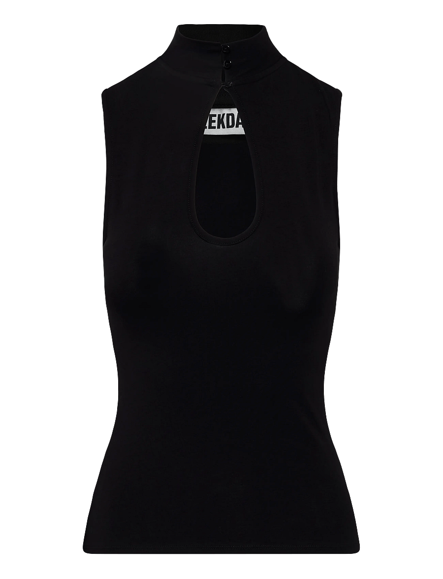 Weekday - Kimora Keyhole Top - Ärmellose tops - black - 0