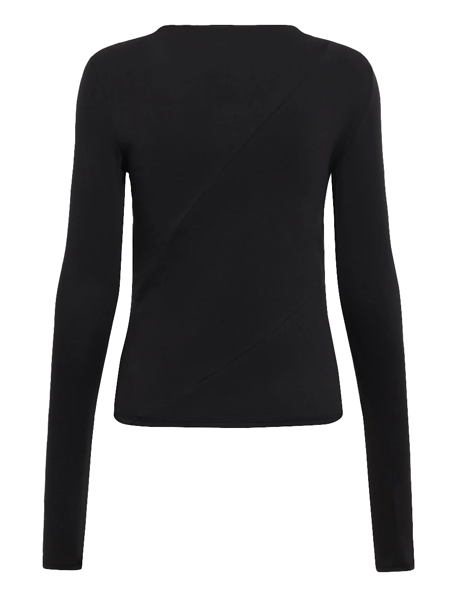 Weekday - Avril Piercing Longsleeve - langärmlige tops - black - 1