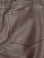 Weekend Max Mara - NECTAR - leather trousers - chocolate - 4