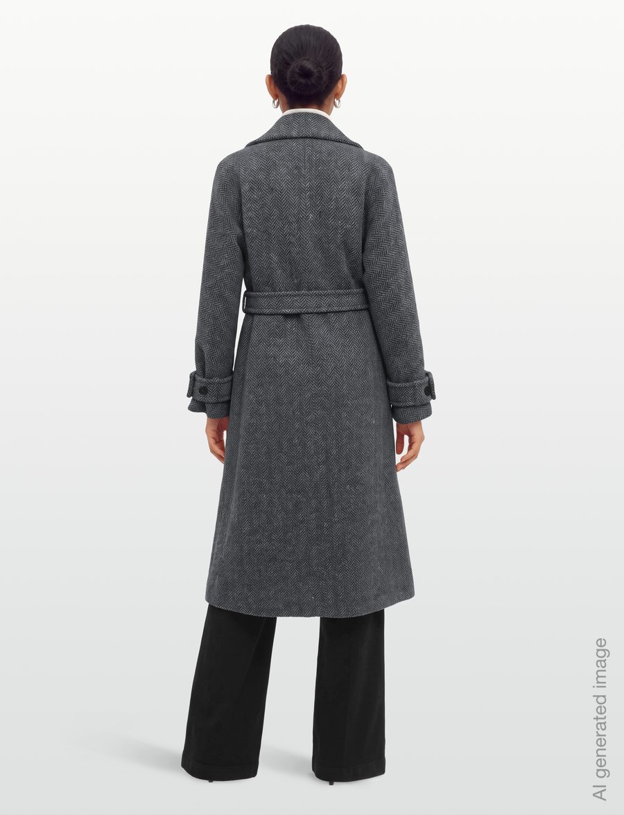 Weekend Max Mara - WKDTEMA - winter jackets - dark grey chevron - 4