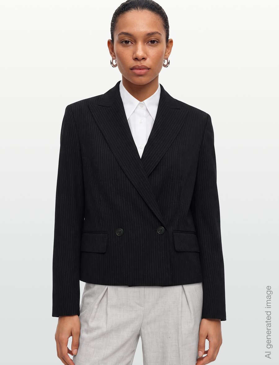 Weekend Max Mara - WKDCANAPA - zweireihige blazer - navy pinstripes - 3