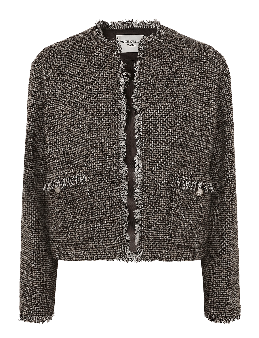 Weekend Max Mara - WKDVENTO - villased jakid - brown tweed - 0
