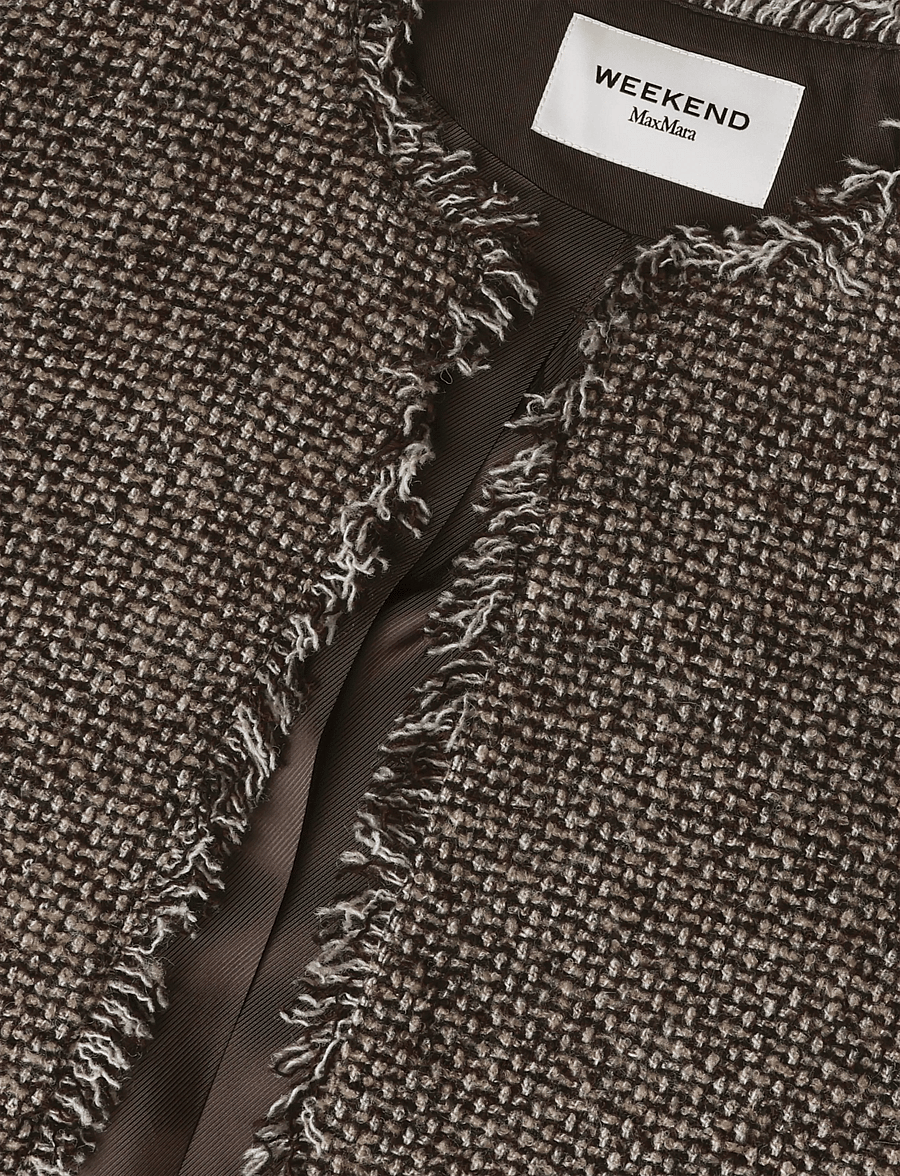Weekend Max Mara - WKDVENTO - villased jakid - brown tweed - 2