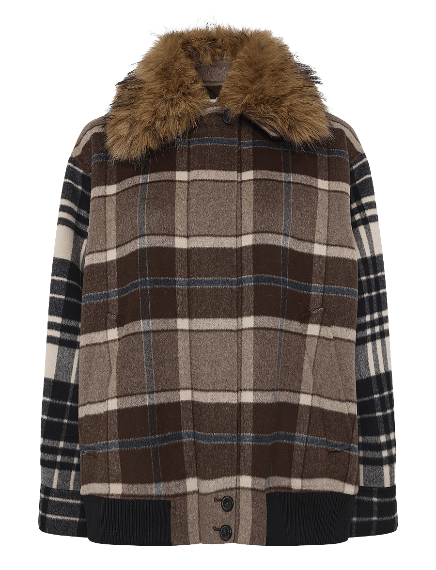 Weekend Max Mara - WKDDIVINA - bomberjacken - brown medium check - 0
