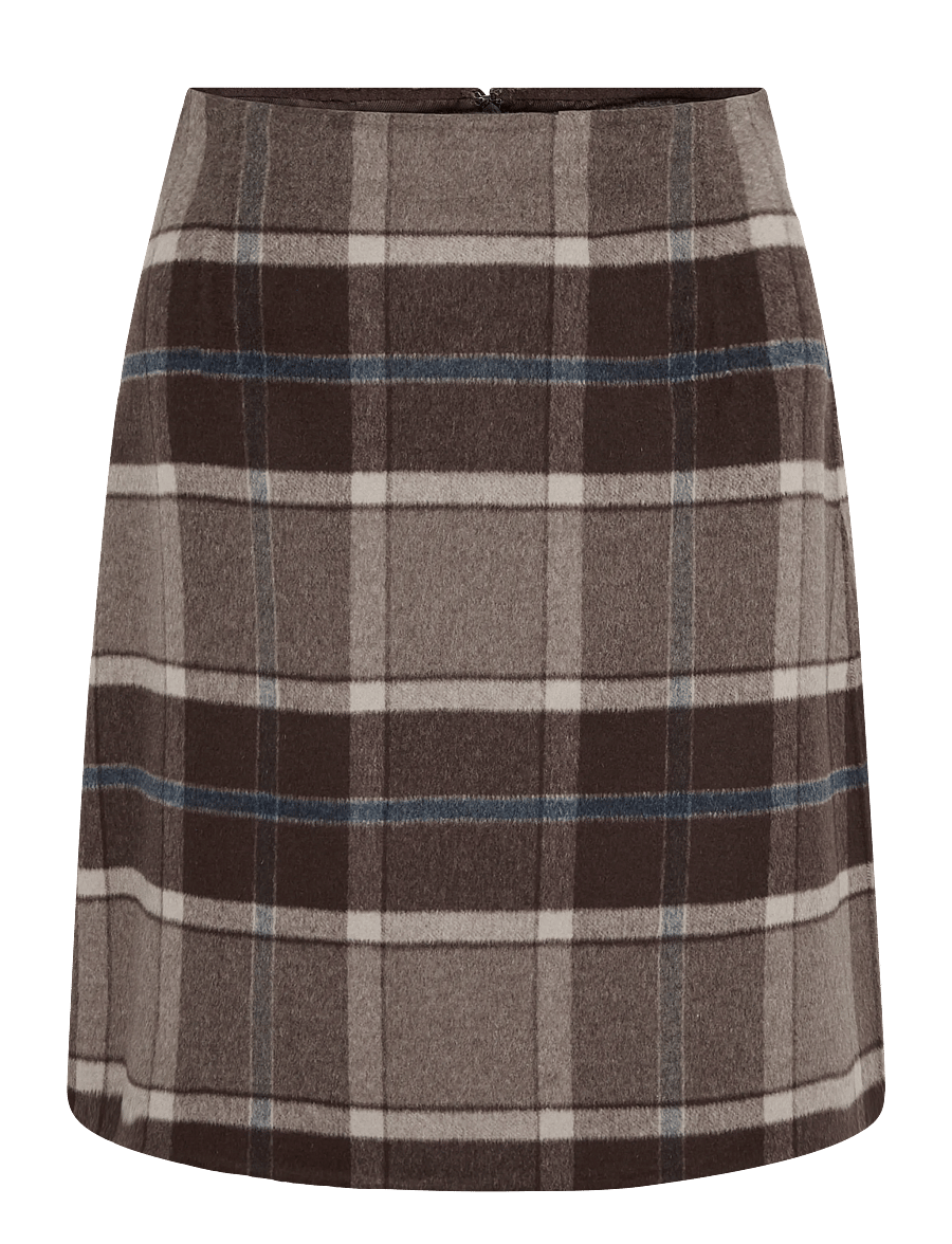 Weekend Max Mara - WKDPESCHE - korta kjolar - brown medium check - 0