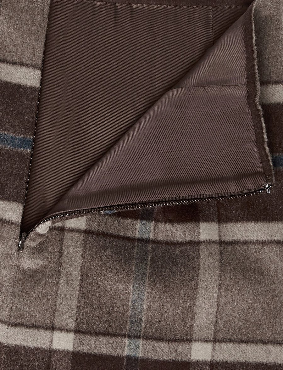 Weekend Max Mara - WKDPESCHE - korta kjolar - brown medium check - 2