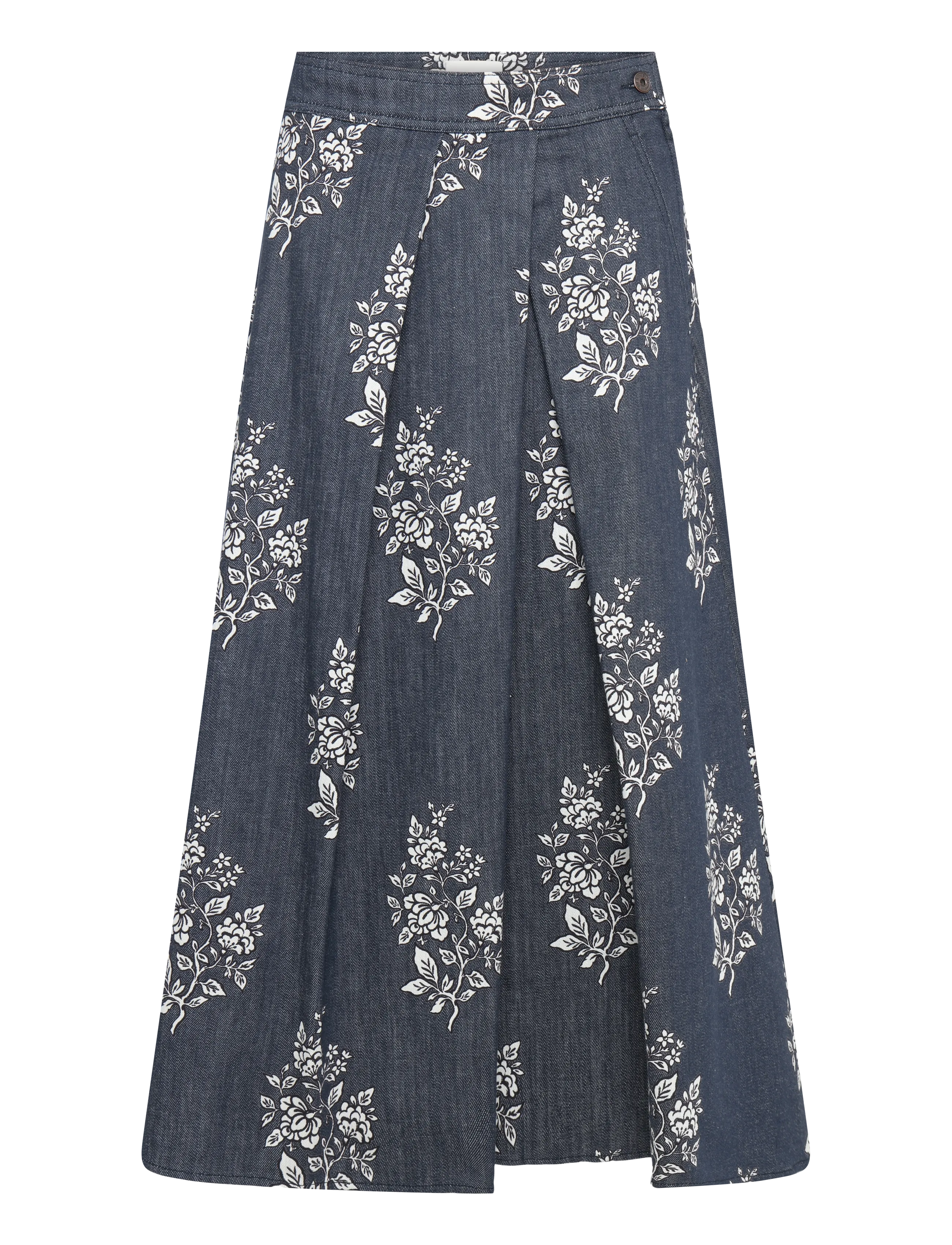 Weekend Max Mara WKDSTRUZZO - Jeanskjolar - NAVY FLOWERS / navy