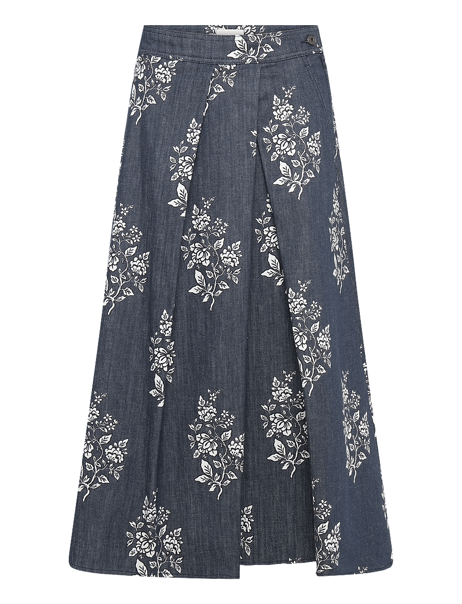 Weekend Max Mara - WKDSTRUZZO - plisserade kjolar - navy flowers - 0