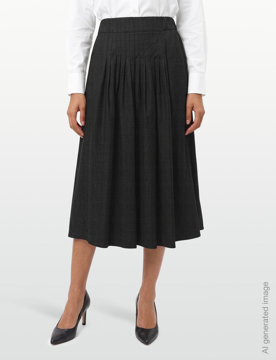 Weekend Max Mara - WKDOVEST - plisserade kjolar - dark grey iridescent - 3