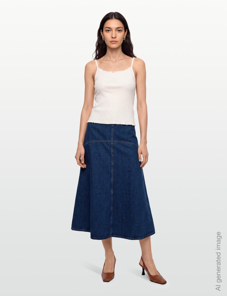 Weekend Max Mara - WKDMEANDRO - denim skirts - navy medium used - 0