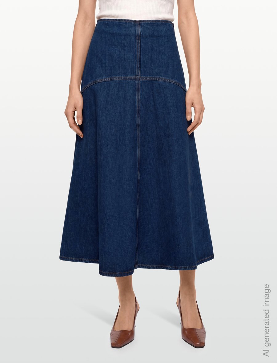 Weekend Max Mara - WKDMEANDRO - denim skirts - navy medium used - 3