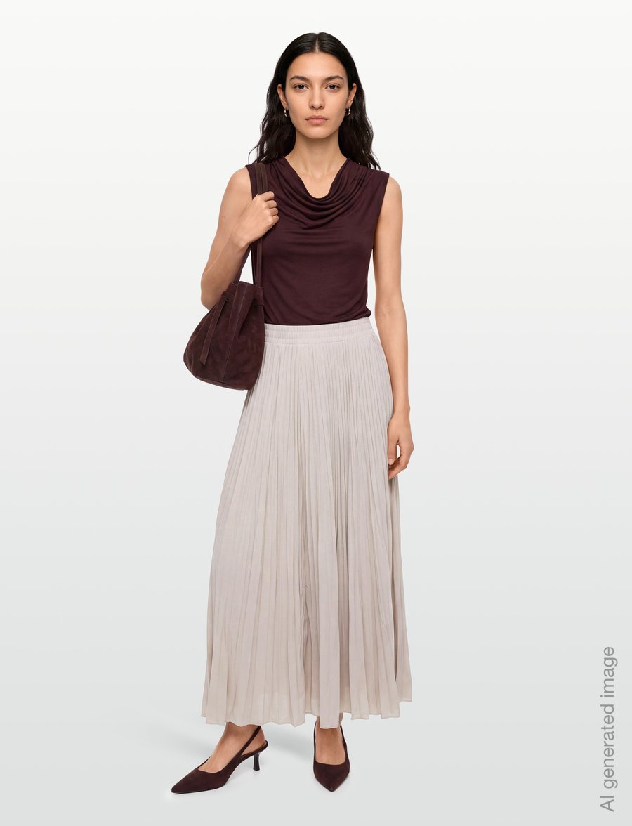 Weekend Max Mara - WKDFOGGIA - plisserade kjolar - ivory - 0