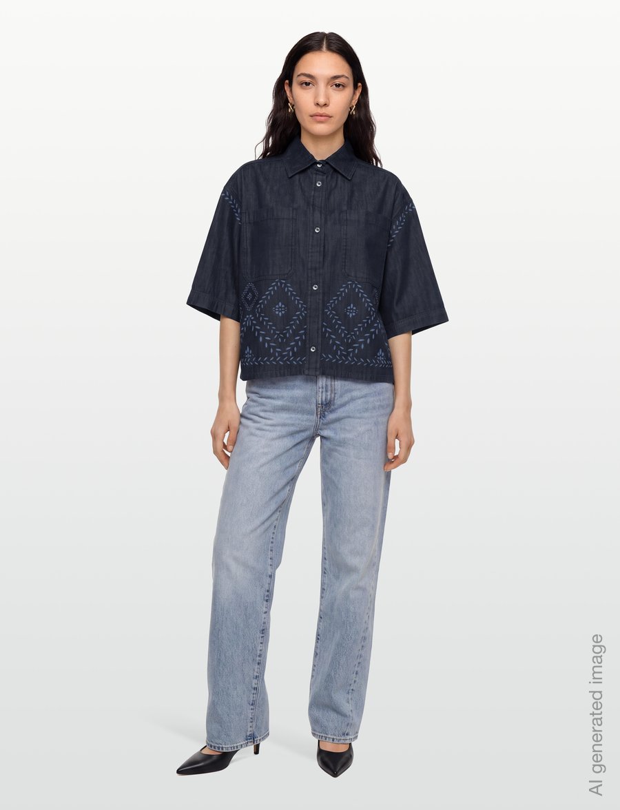 Weekend Max Mara - WKDALARE - koszule dżinsowe - navy denim - 0