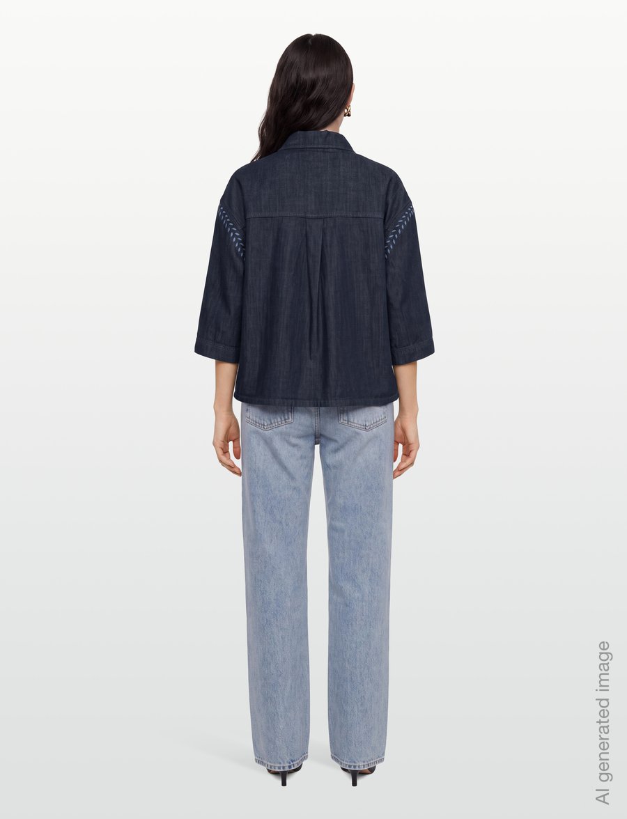 Weekend Max Mara - WKDALARE - koszule dżinsowe - navy denim - 4
