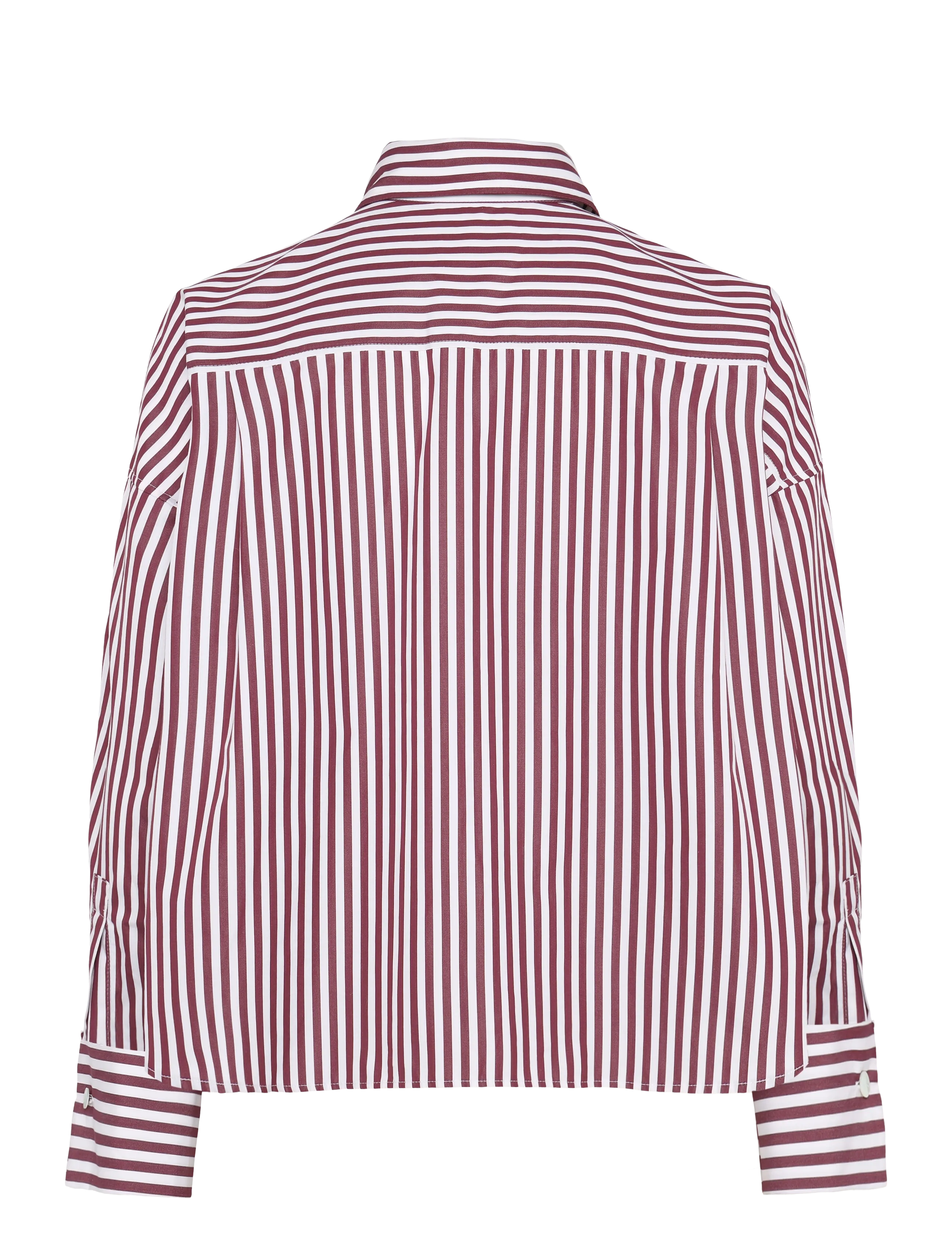 Weekend Max Mara - WKDOVATTA - langærmede skjorter - bordeaux fine stripe - 1