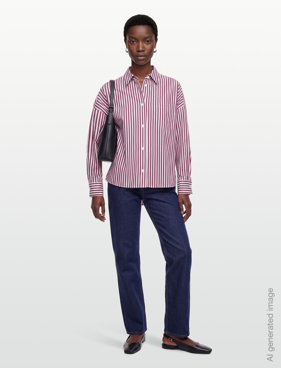 Weekend Max Mara - WKDOVATTA - langärmlige hemden - bordeaux fine stripe - 0