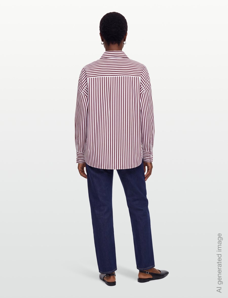 Weekend Max Mara - WKDOVATTA - langärmlige hemden - bordeaux fine stripe - 4