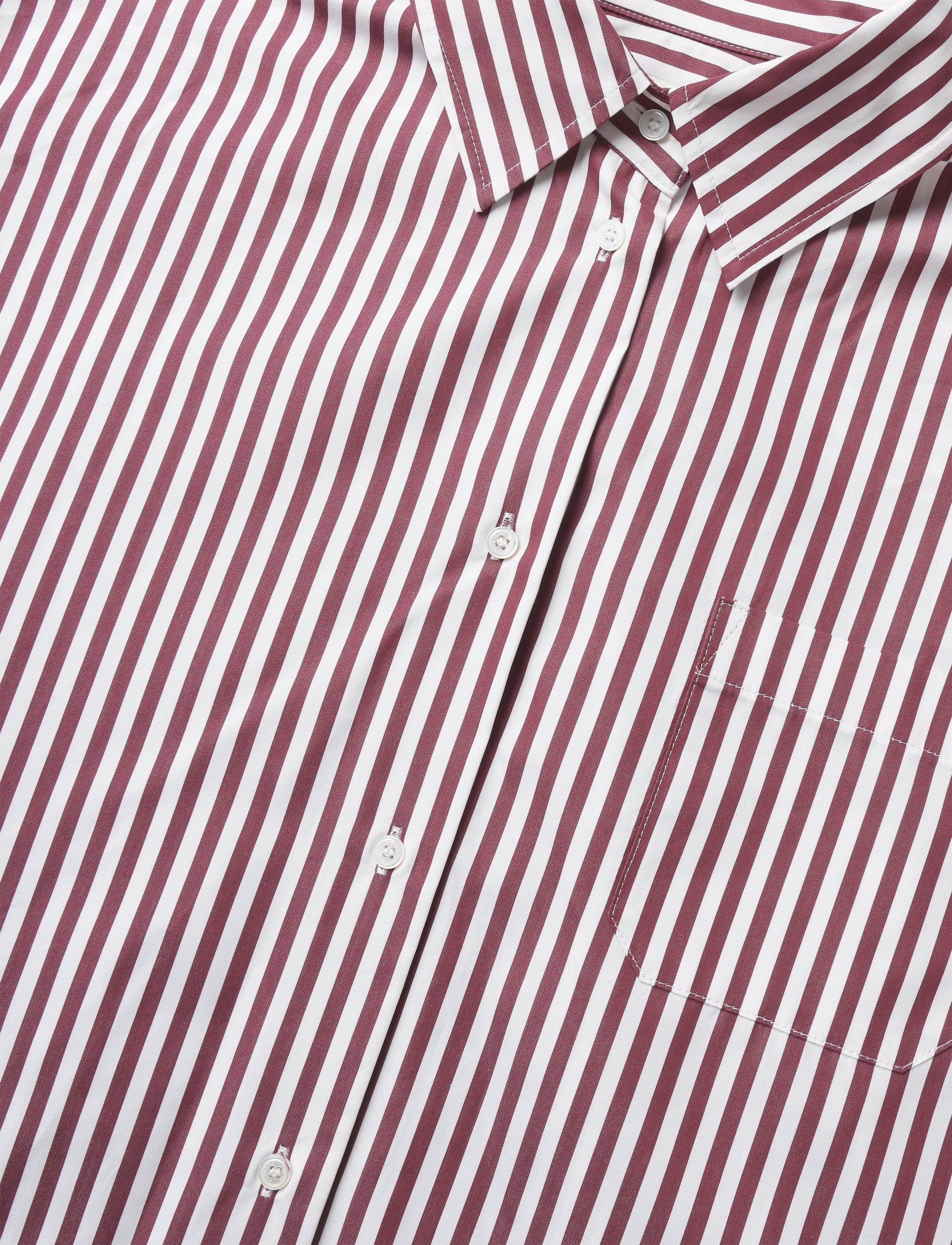 Weekend Max Mara - WKDOVATTA - langærmede skjorter - bordeaux fine stripe - 2