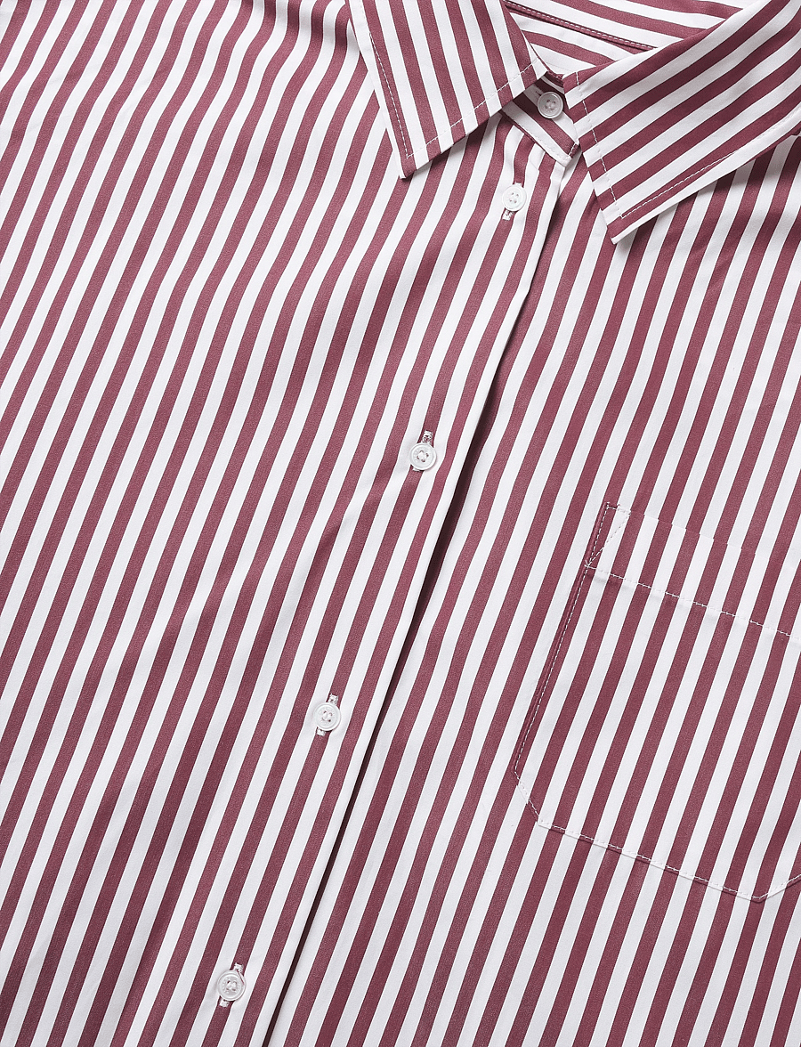 Weekend Max Mara - WKDOVATTA - pikkade varrukatega särgid - bordeaux fine stripe - 2