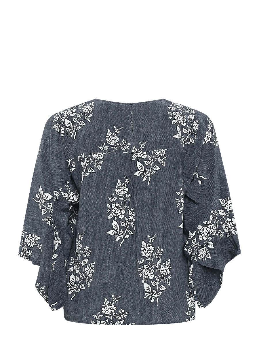 Weekend Max Mara - WKDADONE - kortærmede bluser - navy flowers - 2
