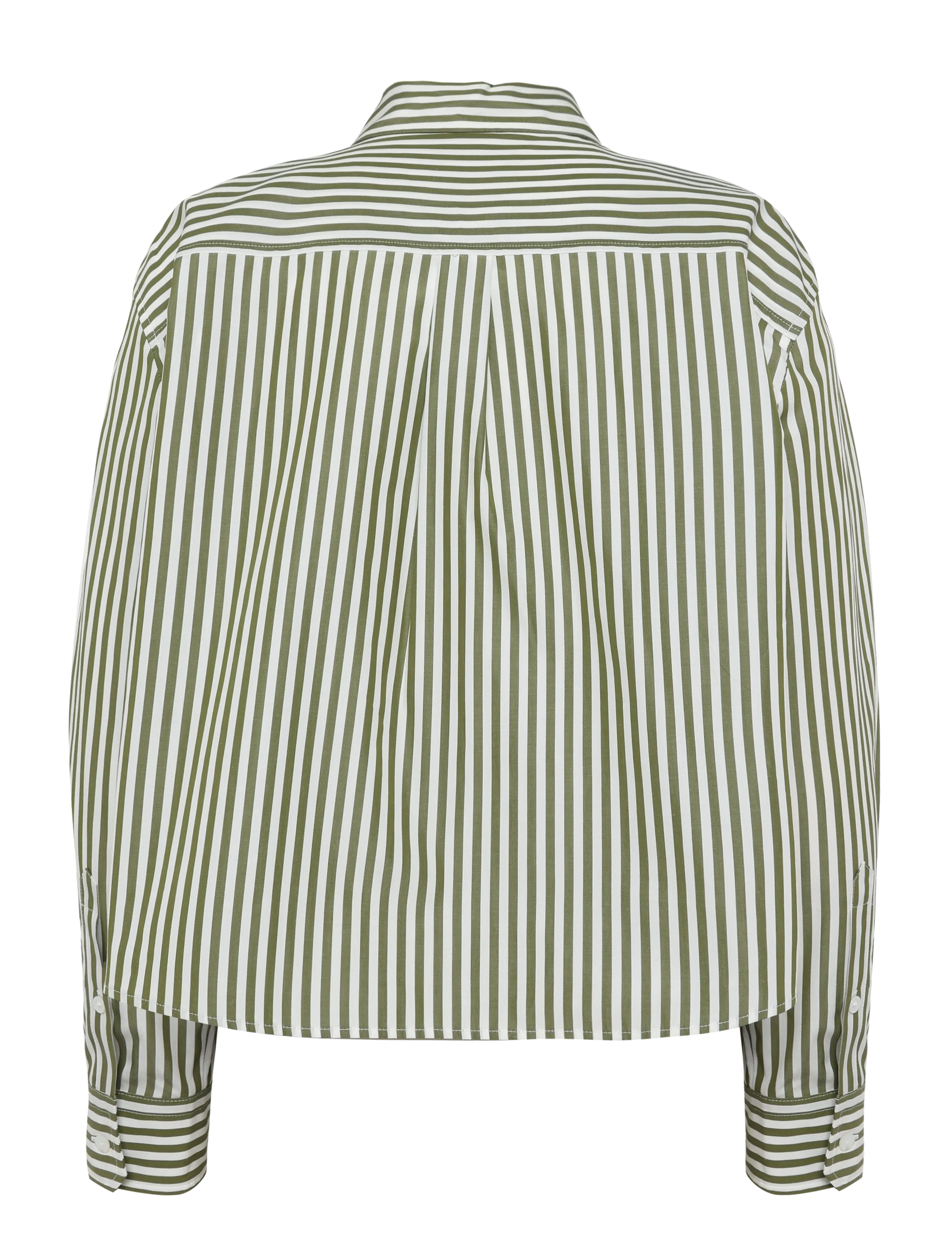 Weekend Max Mara - WKDPANETTO - pikkade varrukatega särgid - green fine stripe - 1